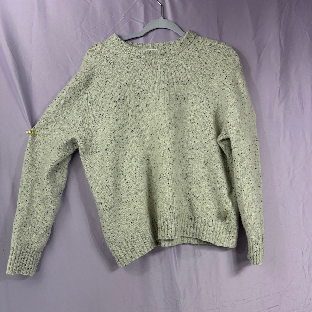 Calvin Klein Jeans Wool Cashmere Donegal Fleck Crewneck Sweater XL Oatmeal Cream